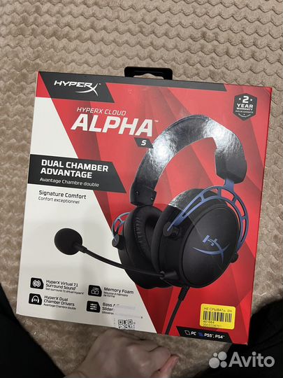 Наушники hyperx cloud alpha s новые