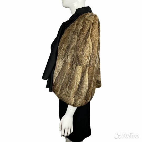 No brand меховое пончо S / M