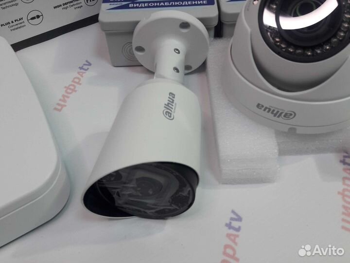 7 Камер видеонаблюдения 4Мп регистратор Dahua