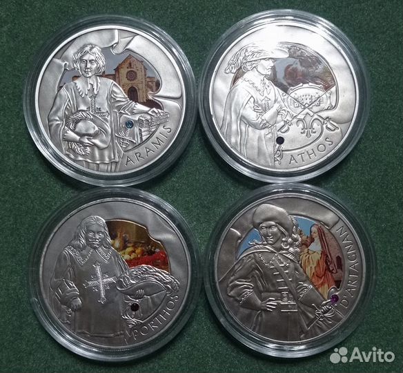 Монеты Беларусь 2009 Три мушкетёра Серебро