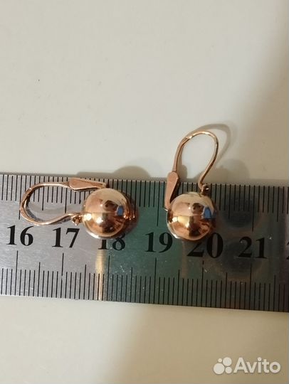Золотые серьги СССР