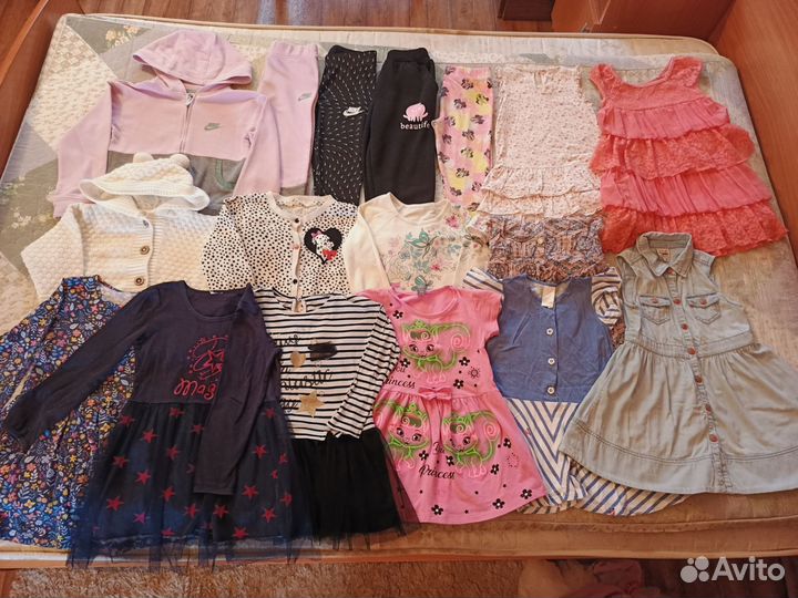 Вещи пакетом для девочки 104 110