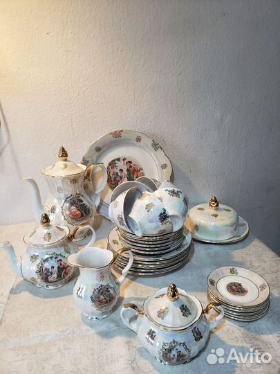 Сервиз чайный Kahla ГДР на 6 персон,30 предм