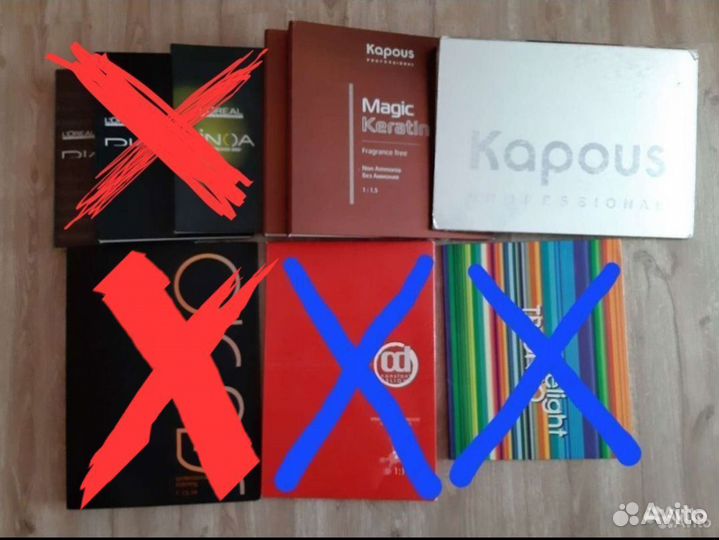 Палитра красок для волос