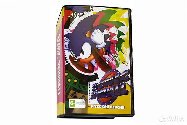 Картридж 16bit одноигровый sonic spinball