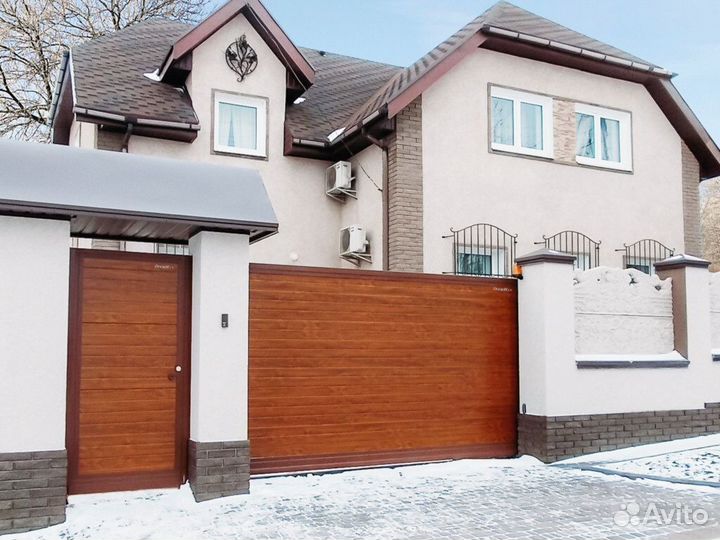 Откатные ворота с установкой