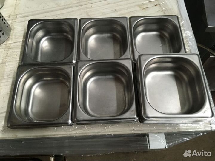 Гастроемкость нержавеющая luxstahl GN 1/6/100 мм