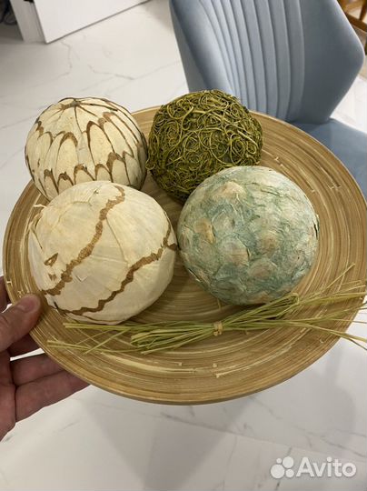 Блюдо Hultet гультет+декоративные шары