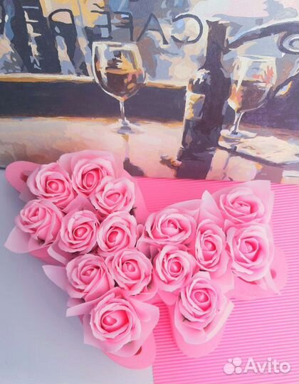 Подарок для девушки. Мыльные розы