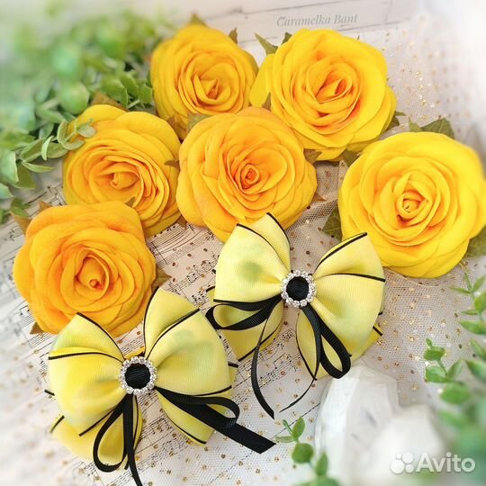 Розы из фоамирана на заколку, резинку, ободок