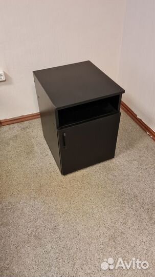 Тумбочка офисная бу чёрная