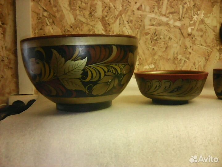 Посуда с хохломской росписью