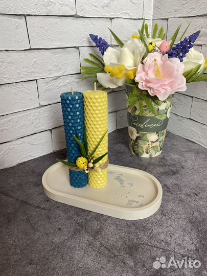 Свечи из медовой вощины