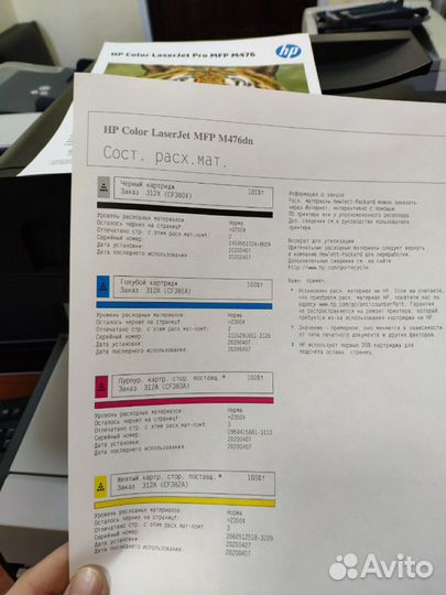 Мфу лазерный цветной А4 hp M476dn