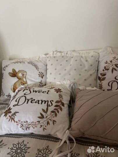 Бортики-подушки в детскую кроватку