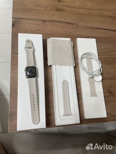 Часы apple watch 7 41 mm starlight