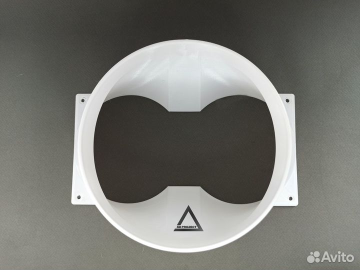 Переходник, фланец на asic под гофру