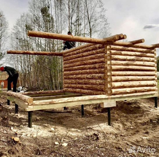 Сруб бани 4х3+3м. Доставка в Подарок