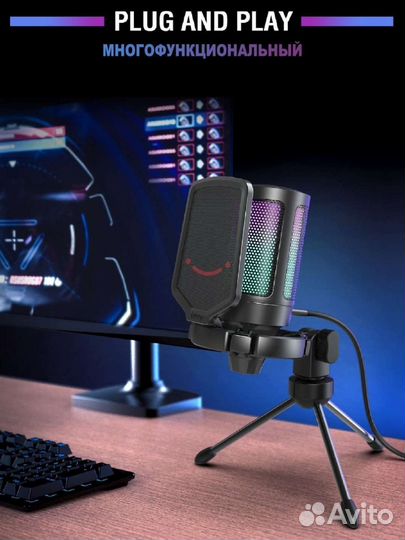 Новый конденсаторный микрофон Fifine Ampligame A6V