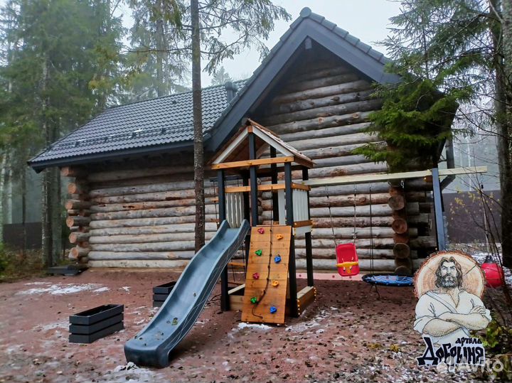 Срубы из бревна. Дикий сруб