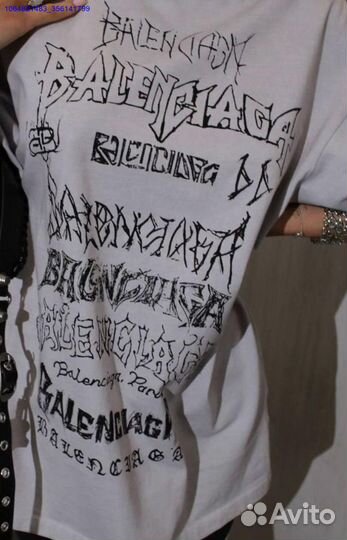 Женская футболка balenciaga (Арт.88584)