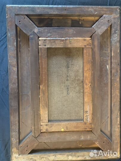 Картина маслом на холсте старинная