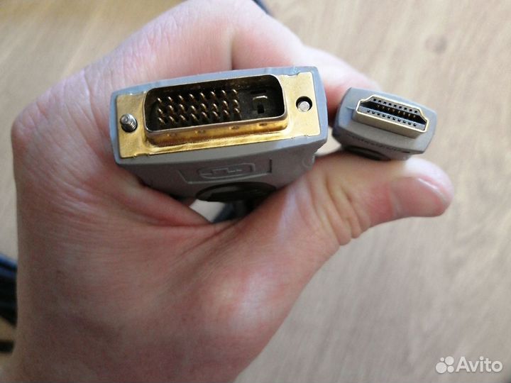 Кабель 5 м. от компьютера к телевизору. hdmi-dvi