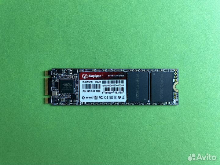 SSD 512 GB KingSpec M.2 NT 512 2280 SATA 6Gb/s