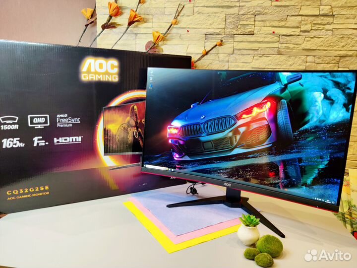 Игровой монитор AOC CQ32G2SE / 2k / 165 Гц / 32