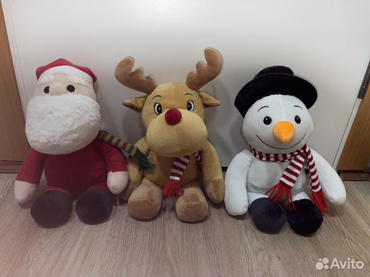 Комплект мягких новогодних игрушек