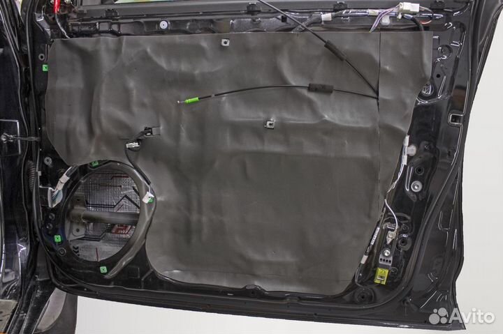 Комплект шумоизоляции на двери в 3 слоя Practik