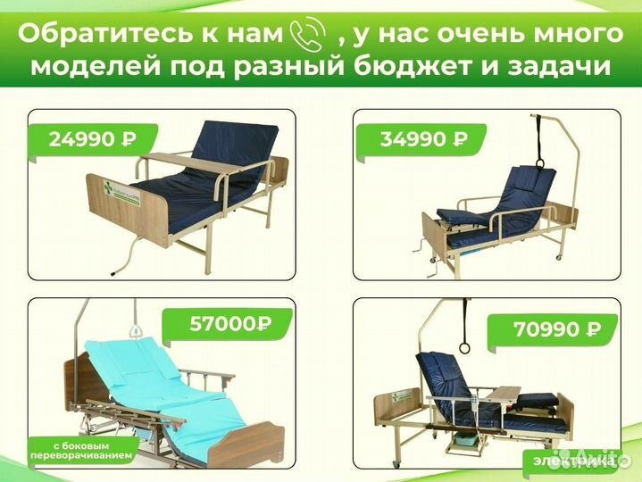 Медицинская кровать для лежачих больных