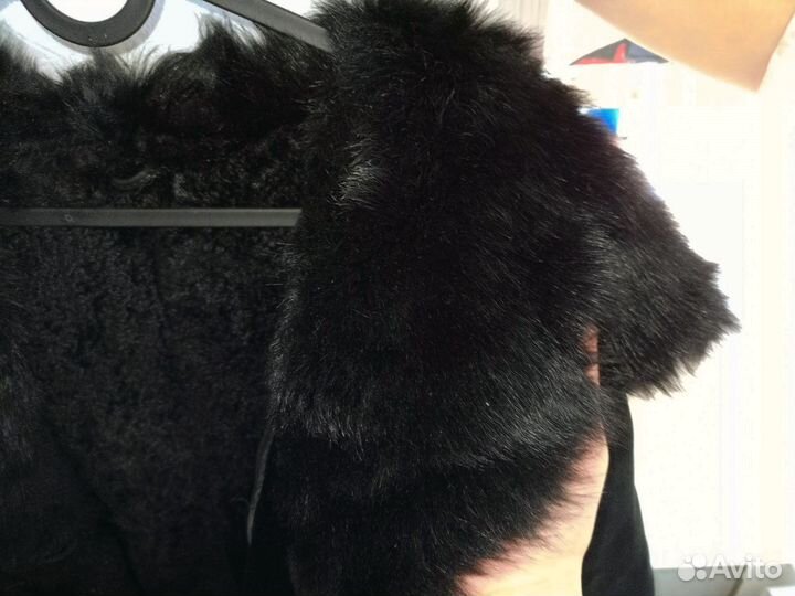 Дубленка натуральная женская с капюшоном