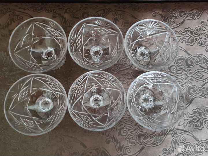 Креманки, чашки СССР, хрусталь, стекло