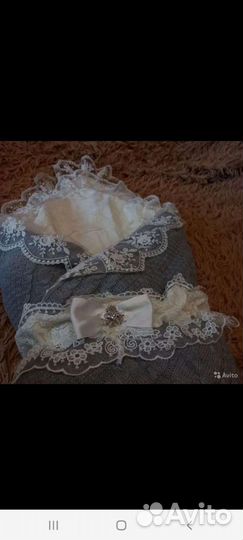 Конверт одеяло на выписку зимний