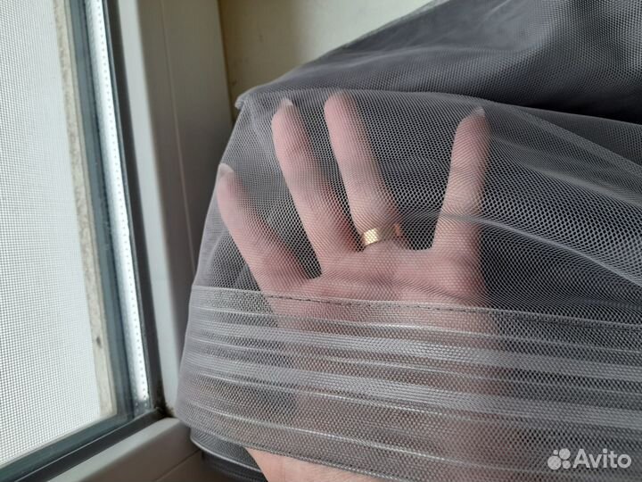 Тюль с утяжелителем новая