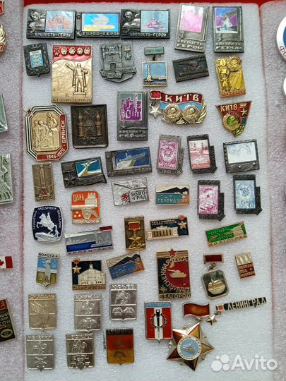 Значки СССР. Петродворец,Рига,Таллин,Новороссийск