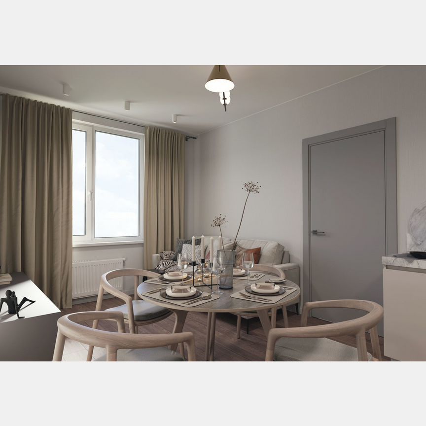 2-к. квартира, 52 м², 2/20 эт.