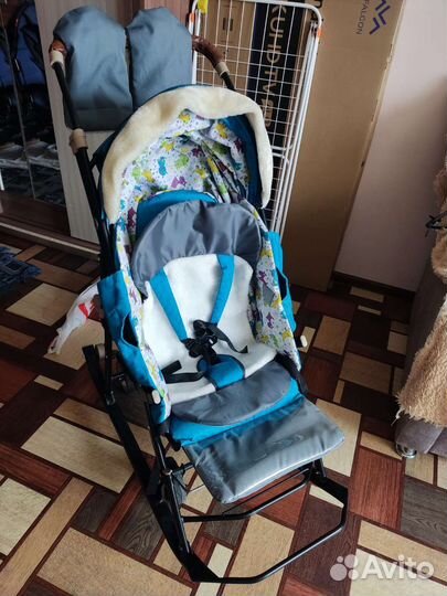 Детские санки коляска бу