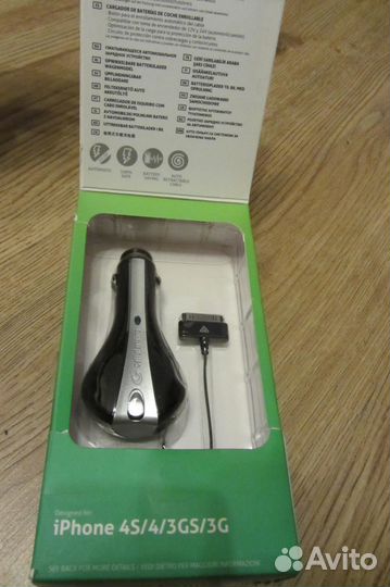 Автомобильная зарядка для iPhone4s\4\3GS\3G планше