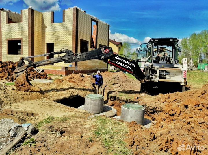 Канализация под ключ Водопровод Ручная копка