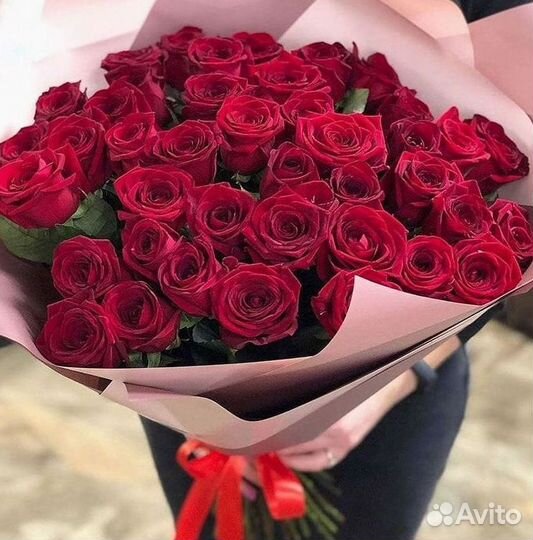 Розы Эквадор Метровые 100 см доставка Москва