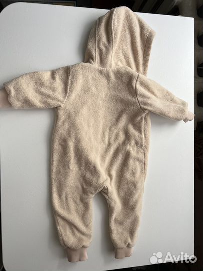 Комбинезон флисовый для новорожденных теплый 56,68