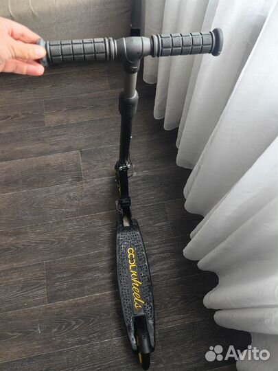 Самокат металлический складной детский на 5-11 лет