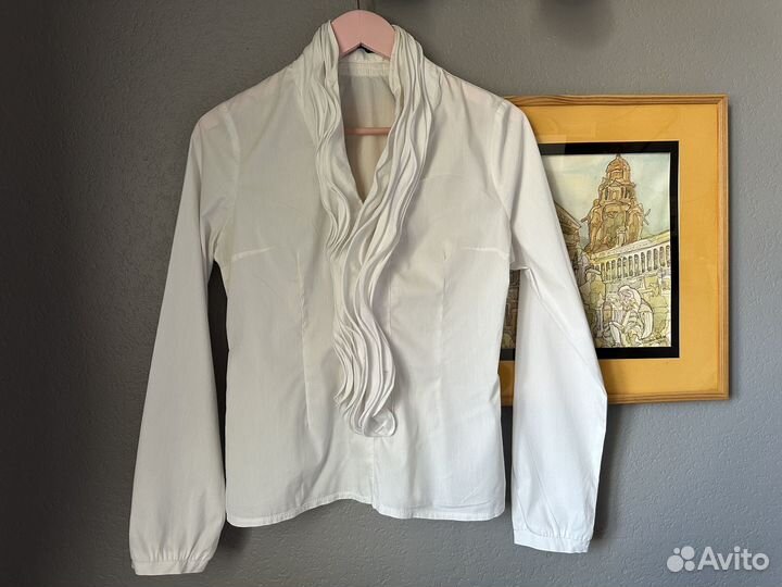 Рубашка белая женская 44 46 италия