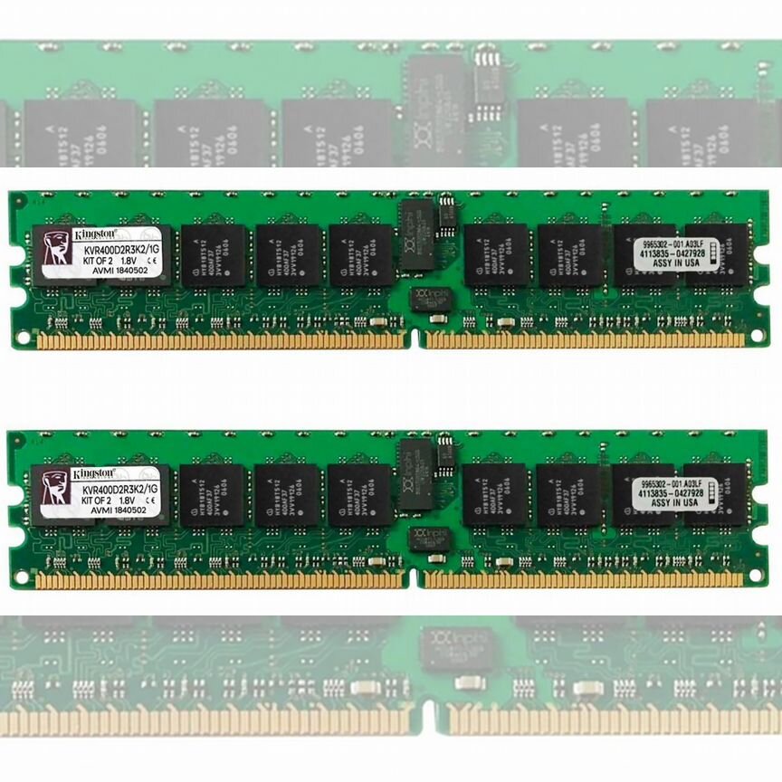 [KVR400D2R3K2/1G] Оперативная Память Kingston Ddr2 Kvr400d2r3k2/1g