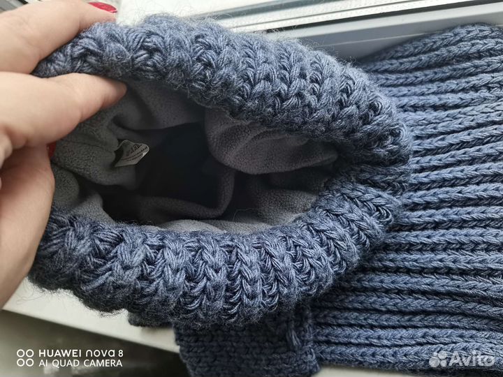 Женский шарф и шапка зима