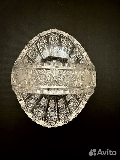 Ваза хрустальная корзинка. конфетница