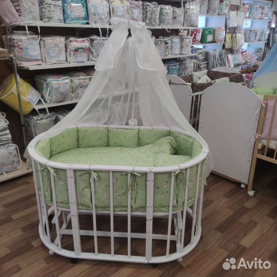 Постелька в овальную кровать новые