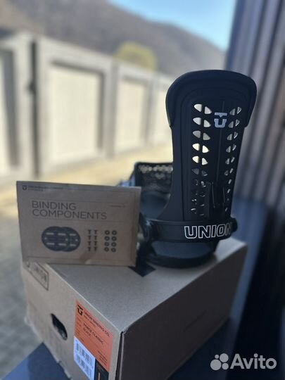 Новые крепления для сноуборда union force L черные